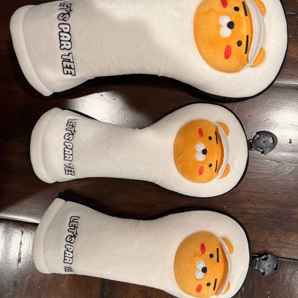 Golf cover set Kakao Ryan driver and two wood covers